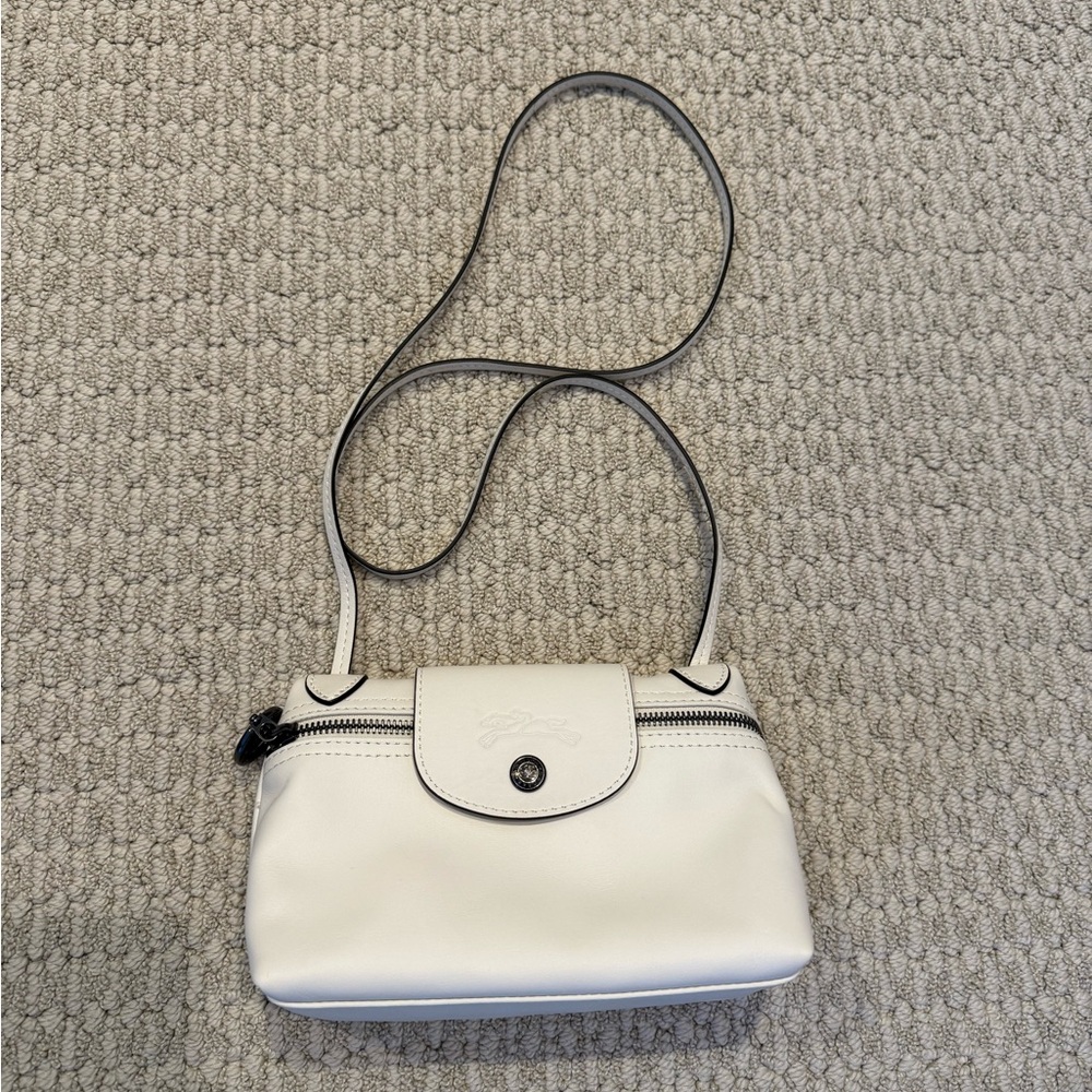 Longchamp Le Pliage Xtra Leather Crossbody Bag - Picture 7 of 12